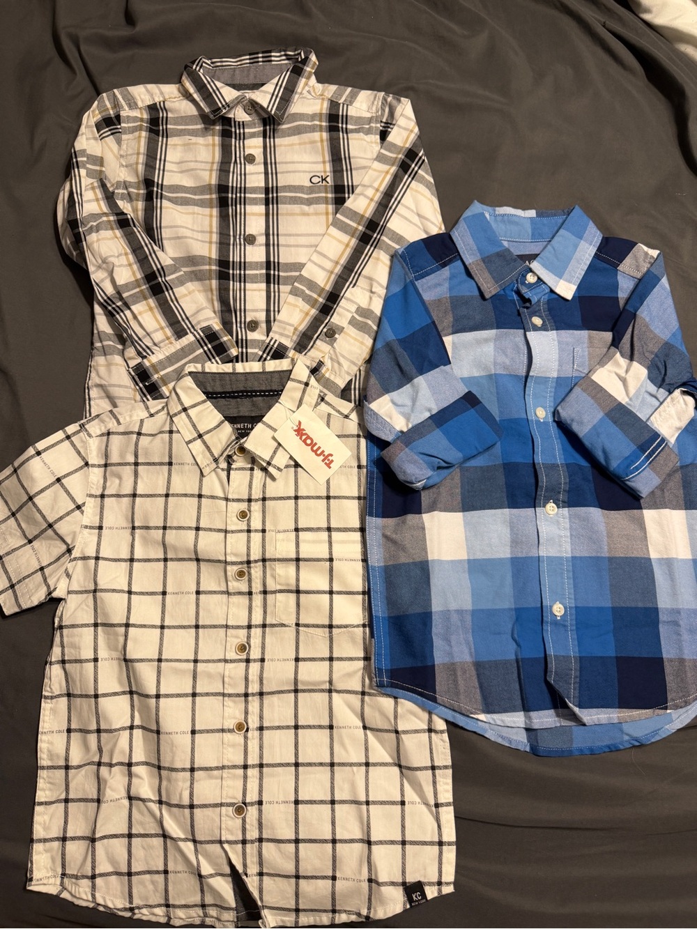 Boys Plaid Shirt Bundle- Size 5